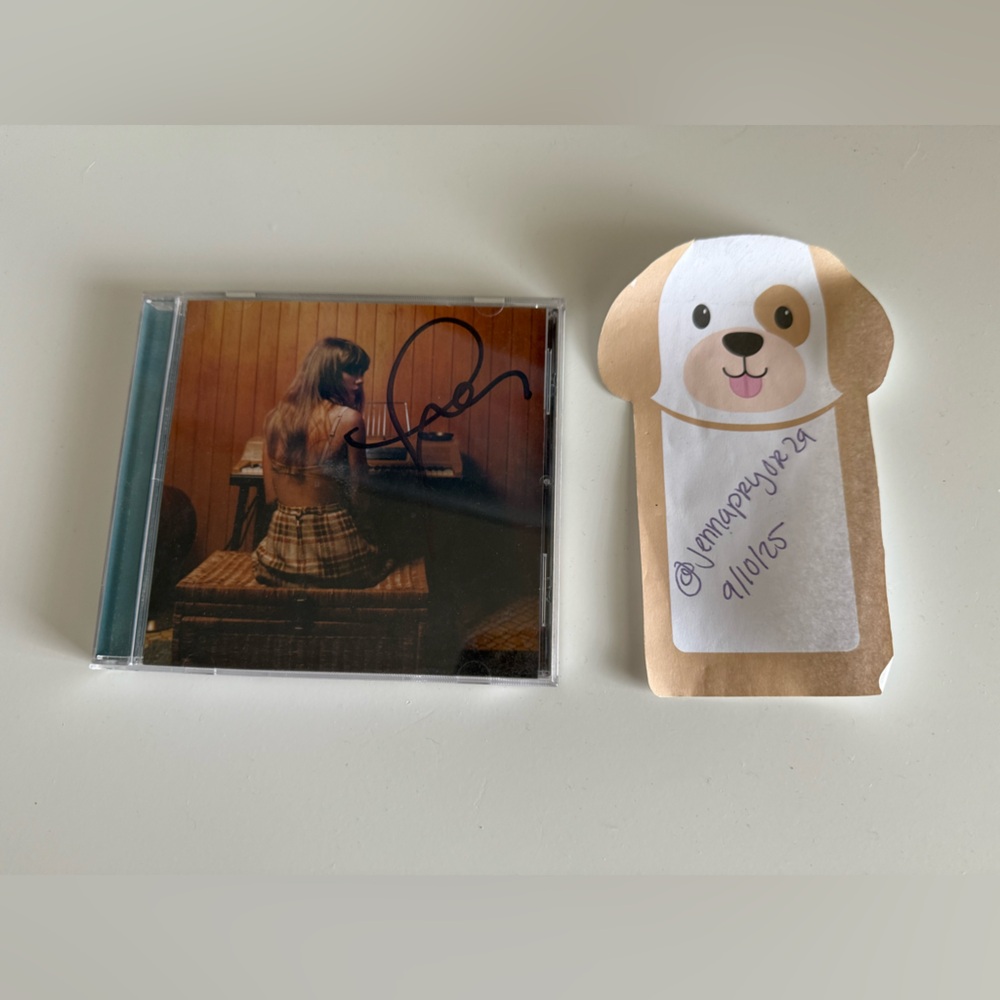 Taylor Swift hand signed Jade Green edition of MIDNIGHTS